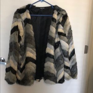 Faux fur jacket